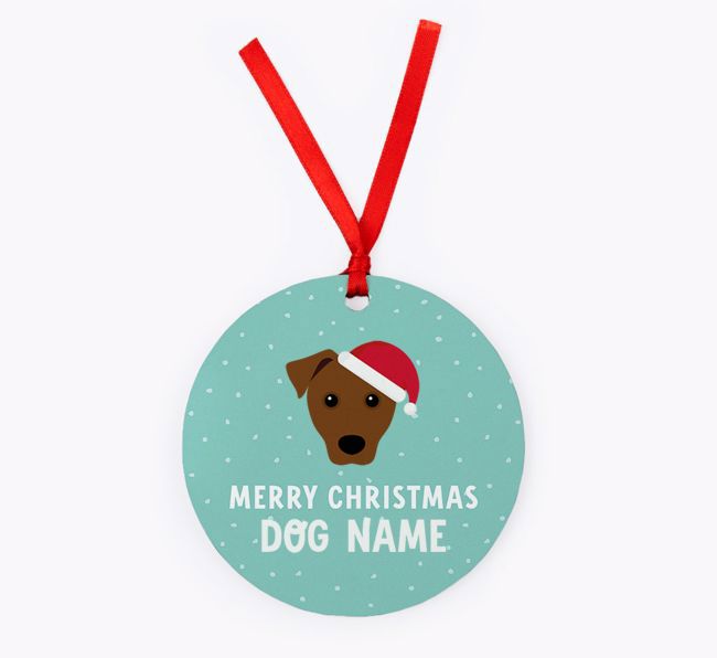 Merry Christmas: Personalised {breedFullName} Christmas Decoration